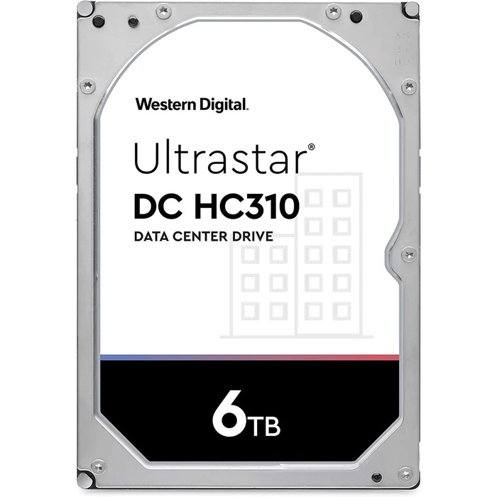 Жёсткий диск WD 0B36039 HUS726T6TALE6L4 Server Ultrastar DC HC310, 6 Тб, SATA-III, 3.5" - Фото 1