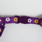 Шлейка "Цветы",  27-42 х 1 см, фиолетовая - фото 6818419
