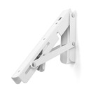 Кронштейн складной для столов и полок ТУНДРА, 2 шт., длина 200 мм, сталь, белый - Фото 11