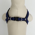 Шлейка рельефная 36-49×1.5 см, сине-чёрная - Фото 4