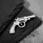 Брошь «Револьвер», цвет чернёное серебро - фото 7377466