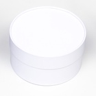 Подарочная коробка круглая «Алмаз» белый, завальцованная без окна, 21×11 см - Фото 4