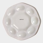 Подставка для яиц Доляна «Со светлой Пасхой», d=21 см, 8 ячеек, стекло, бежевая - Фото 6