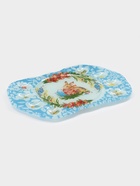 Подставка для яиц Доляна «Праздничный кролик», 37×24.5 см, 8 ячеек, под кулич d=20 см, стекло, голубая - Фото 4