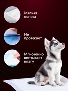 Пеленки для животных угольные шестислойные гелевые, 60 х 90 см, (в наборе 5 шт) - Фото 3
