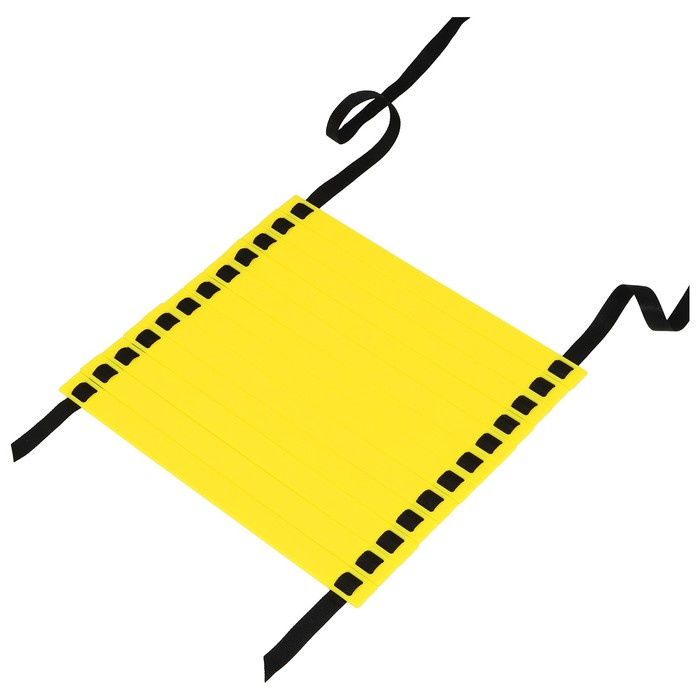 Координационная лестница ONLYTOP, 6 м, толщина 2 мм, цвет жёлтый - Фото 1