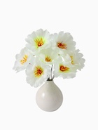 Цветы искусственные "Одиночка криспа" 11 см, белый (10 шт) - фото 809225060