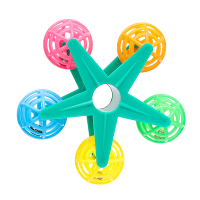 Игрушка для птиц «Карусель с шариками», 10 см, шарики по 3 см