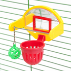 Игрушка для птиц «Баскетбольное кольцо», 9.5×11×6 см, мяч 2.5 см, корзина 4.6 см - Фото 2