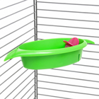 Ванночка-купалка для птиц «Листочек», 18.3×9×3.8 см, микс цветов - Фото 1