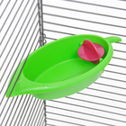 Ванночка-купалка для птиц «Листочек», 18.3×9×3.8 см, микс цветов - Фото 2