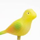 Игрушка для птиц «Птичка» на пружинке, 11.9×3.4×12.5 см, пластик, жёлтая - Фото 2