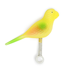 Игрушка для птиц «Птичка» на пружинке, 11.9×3.4×12.5 см, пластик, жёлтая - Фото 4