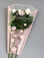 Пакет цветочный Конус, розовый, 28×9×44 см±1 см - Фото 2