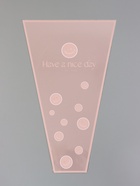 Пакет цветочный Конус, розовый, 28×9×44 см±1 см - Фото 3