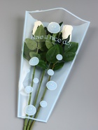 Пакет цветочный Конус, голубой, 28×9×44 см±1 см - Фото 2