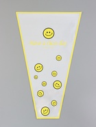 Пакет цветочный Конус, белый, 28×9×44 см±1 см - Фото 3