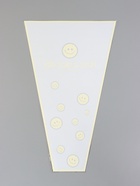 Пакет цветочный Конус, белый, 28×9×44 см±1 см - Фото 4