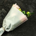 Пакет цветочный Конус, белый, 28х9х44см±1см - Фото 5