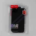 Чехол Hoco для телефона iPhone 14 Plus, кевларовая текстура, чёрно-серый - Фото 6