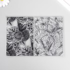 Штамп для творчества силикон "Тропические растения и цветы" 15х21х0,3 см - фото 320442439