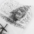 Штамп для творчества силикон "Корабль/Мельница" 15х21х0,3 см - фото 23183516