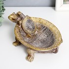 Сувенир полистоун подставка "Черепаха сухопутная"узоры на цветном панцире 22х25,5х9 см - фото 11542754