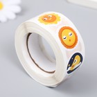 Наклейка бумага "Солнышко и месяц" d=2,5 см 500 шт в рулоне 3х6,5х6,5 см - фото 22919470