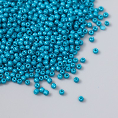 Бисер стекло 12/0 «Тёмно-лазурный», 15 г