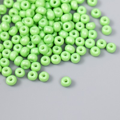 Бисер стекло 6/0 «Зелёная мята», 15 г