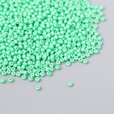 Бисер стекло 12/0 "Серо-зелёный" 15 гр