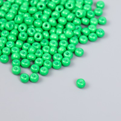 Бисер стекло 6/0 «Лесной зелёный», 15 г