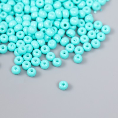 Бисер стекло 6/0 «Ярко-голубой», 15 г