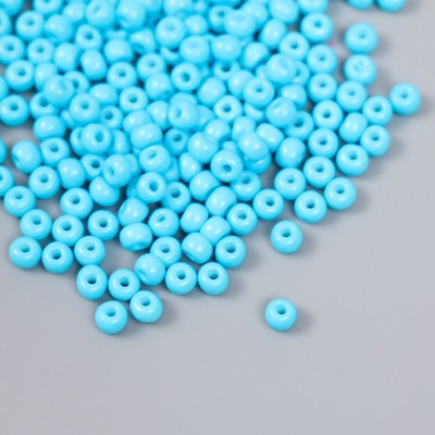 Бисер стекло 6/0 «Детский голубой», 15 г
