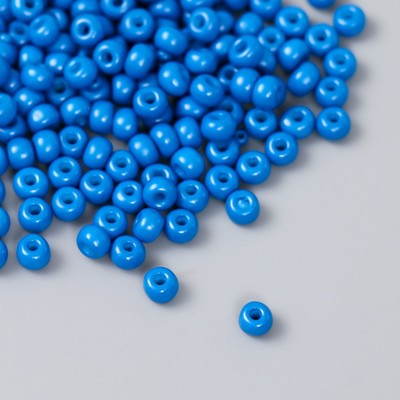 Бисер стекло 6/0 "Синяя пыль" 15 гр