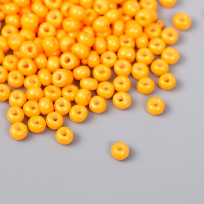Бисер стекло 6/0 «Морковный», 15 г