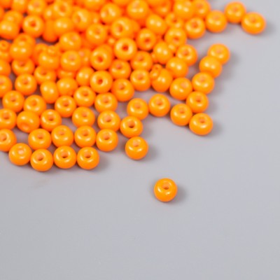 Бисер стекло 6/0 «Тыквенный», 15 г