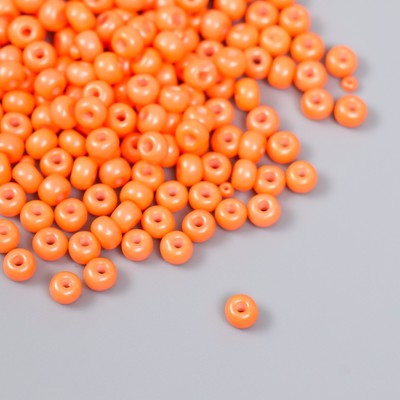 Бисер стекло 6/0 «Апельсин», 15 г