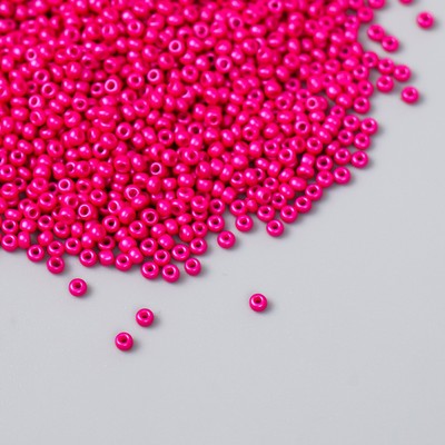 Бисер стекло 12/0 «Тёмно-розовый», 15 г