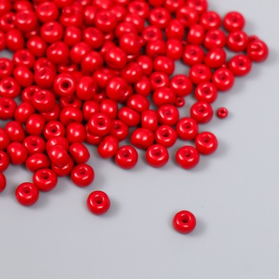 Бисер стекло 6/0 «Гранатовый», 15 г