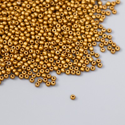 Бисер стекло 12/0 «Золотой», 15 г, МИКС