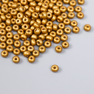 Бисер стекло 6/0 «Золотой», 15 г, МИКС
