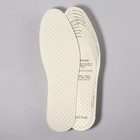 Стельки для обуви, универсальные, двухслойные, дышащие, р-р RU до 47 (р-р Пр-ля до 47), 29,5 см, пара, цвет белый - Фото 4