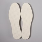 Стельки для обуви, универсальные, двухслойные, дышащие, р-р RU до 47 (р-р Пр-ля до 47), 29,5 см, пара, цвет белый - Фото 5