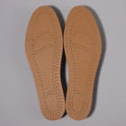 Стельки для обуви, универсальные, антибактериальные, влаговпитывающие, р-р RU до 46 (р-р Пр-ля до 47), 29 см, пара, цвет бежевый - Фото 4