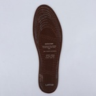 Стельки для обуви, универсальные, антибактериальные, влаговпитывающие, р-р RU до 46 (р-р Пр-ля до 47), 29 см, пара, цвет бежевый - Фото 6
