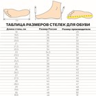 Стельки для обуви, универсальные, антибактериальные, влаговпитывающие, р-р RU до 46 (р-р Пр-ля до 47), 29 см, пара, цвет бежевый - Фото 9