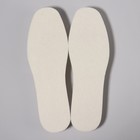 Стельки для обуви, утеплённые, универсальные, р-р RU до 43 (р-р Пр-ля до 45), 27,5 см, пара, цвет белый - Фото 4