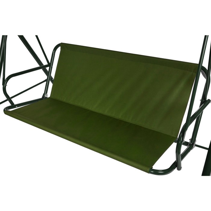 Усиленное тканевое сиденье для садовых качелей 150x50/50 см, оксфорд 600, олива - Фото 1