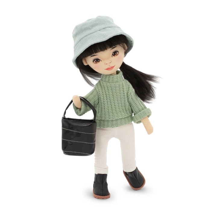 Мягкая кукла Lilu «В зеленом свитере», 32 см, серия: Весна - фото 1906189084